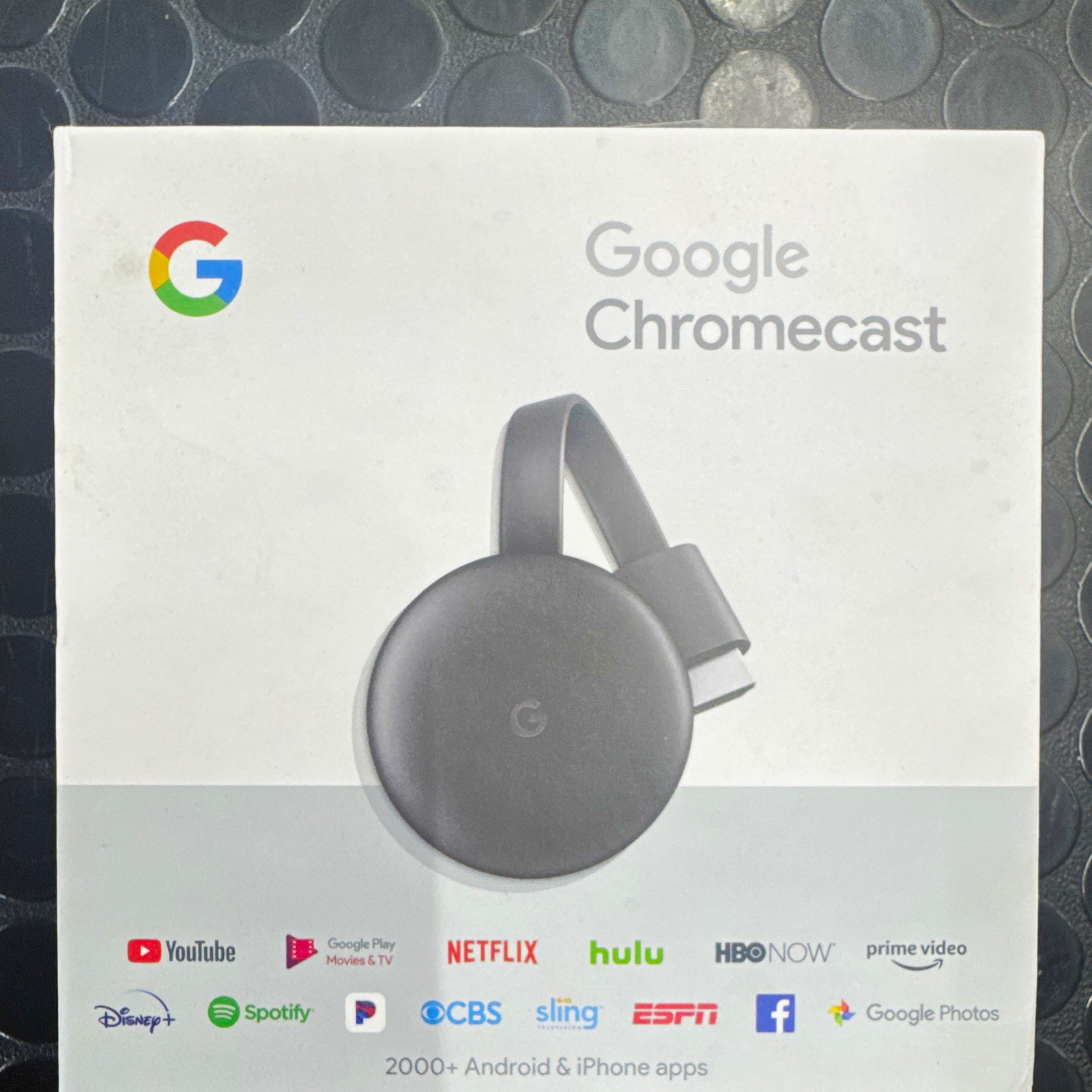 Google Chromecast 1080p HDMI Streaming Media Player Dongle Black GA00439-US