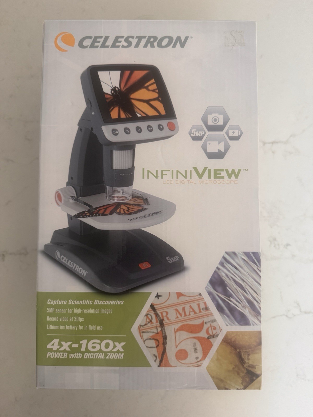 Celestron 5 MP InfiniView LCD Digital Microscope (44360)- NEW!