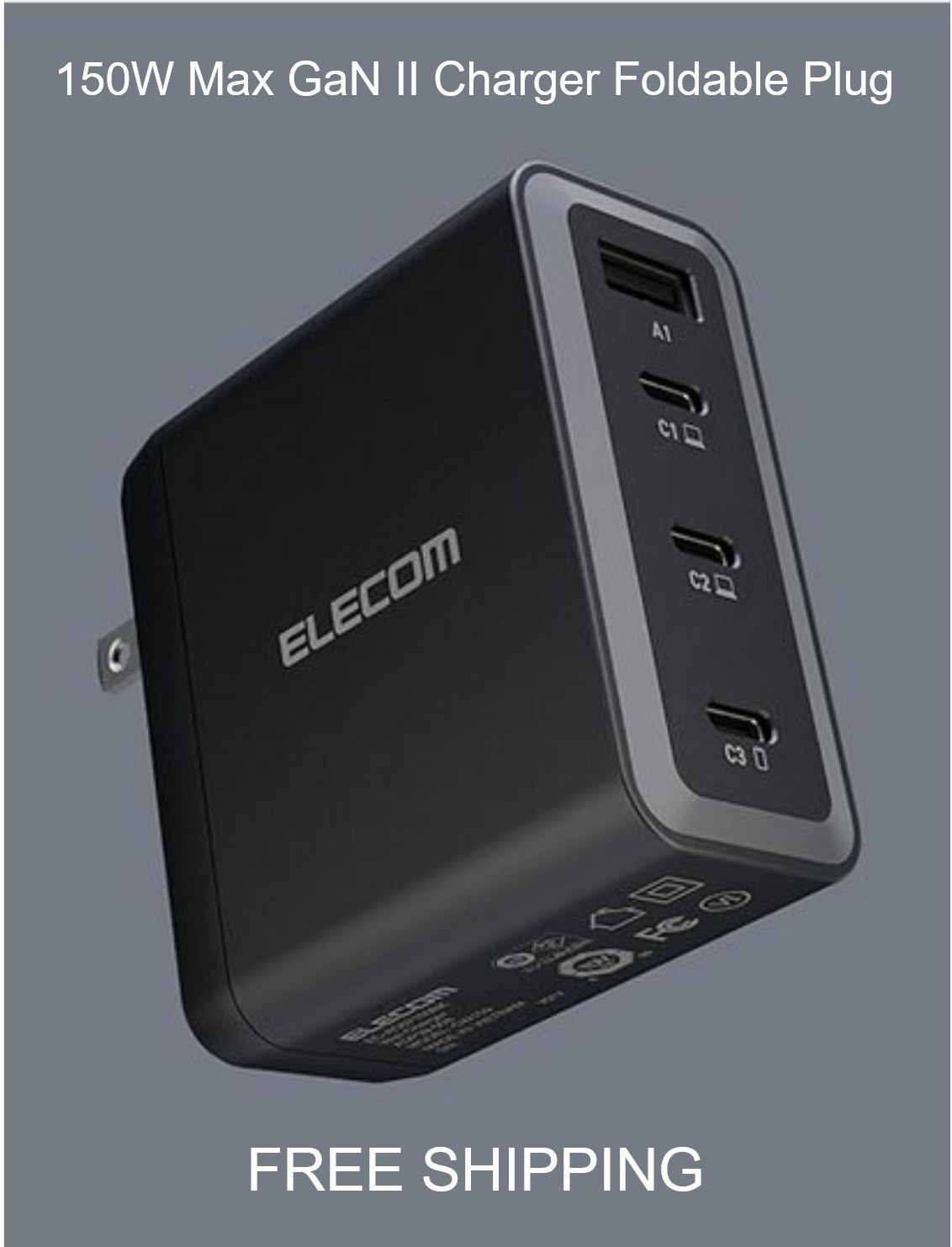 Brand New, Cell Phone,Laptop,Tablet Charger 150W Max 4 Port GaN II