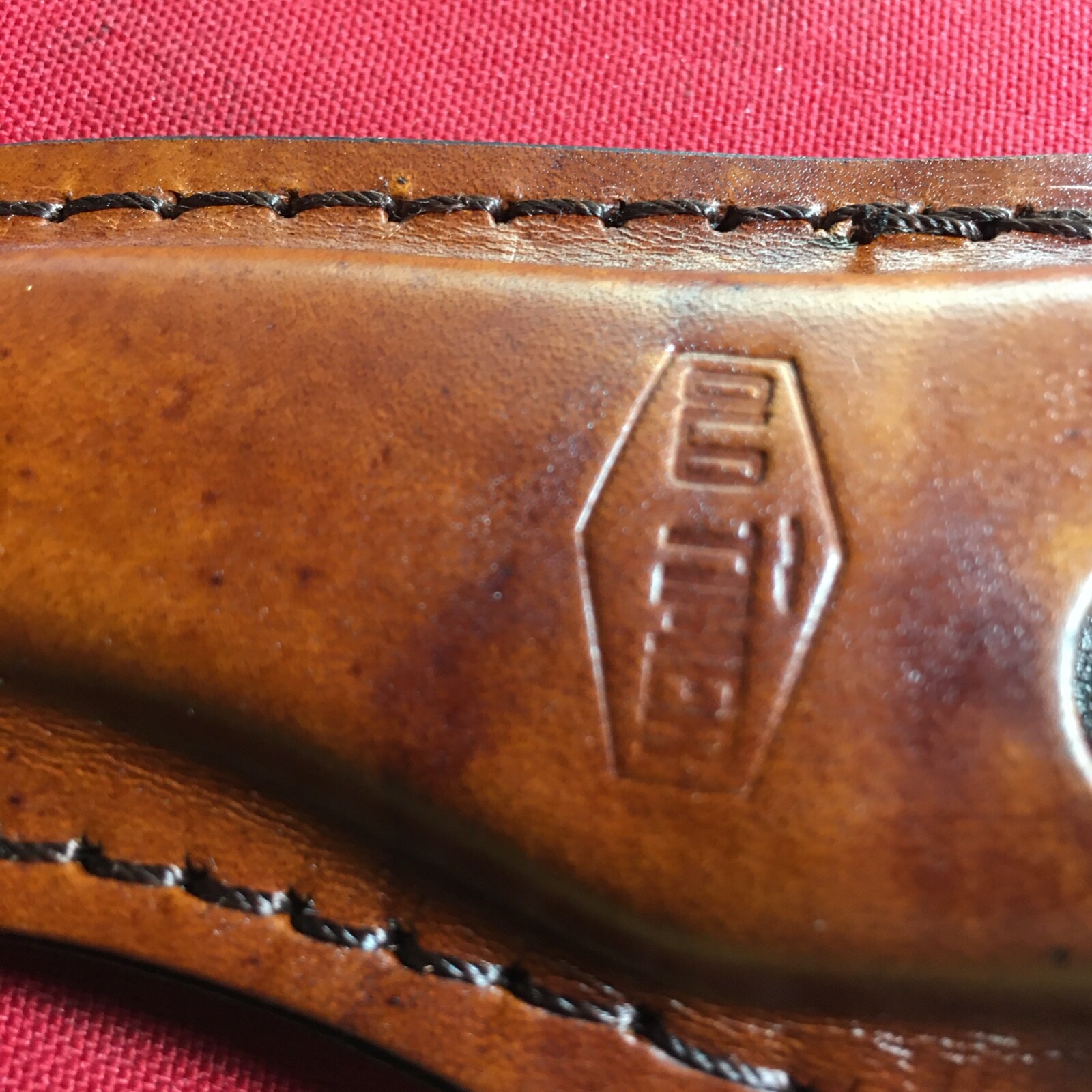LEATHER SHEATH FOR SCHRADE OLD TIMER 152OT SHARP FINGER hunting knife Nice