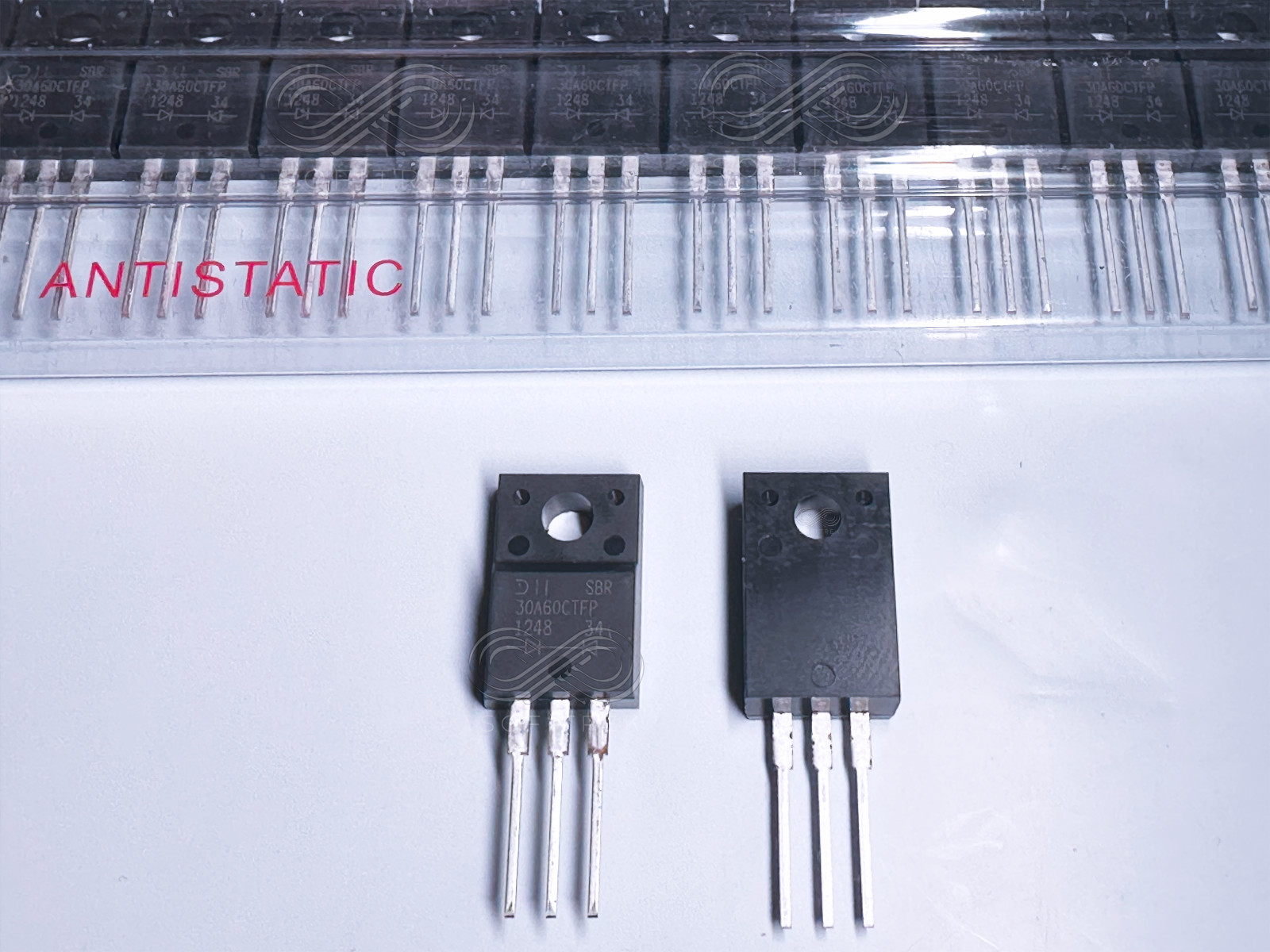 5PCS SBR30A60CTFP Diodes Inc Schottky Rectifier 60V 30A Diode ITO-220
