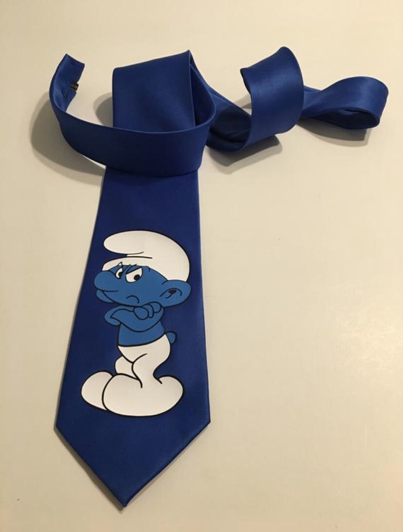 Grouchy And blue,  Super Cool And Fun Necktie, New, Royal Blue Tie