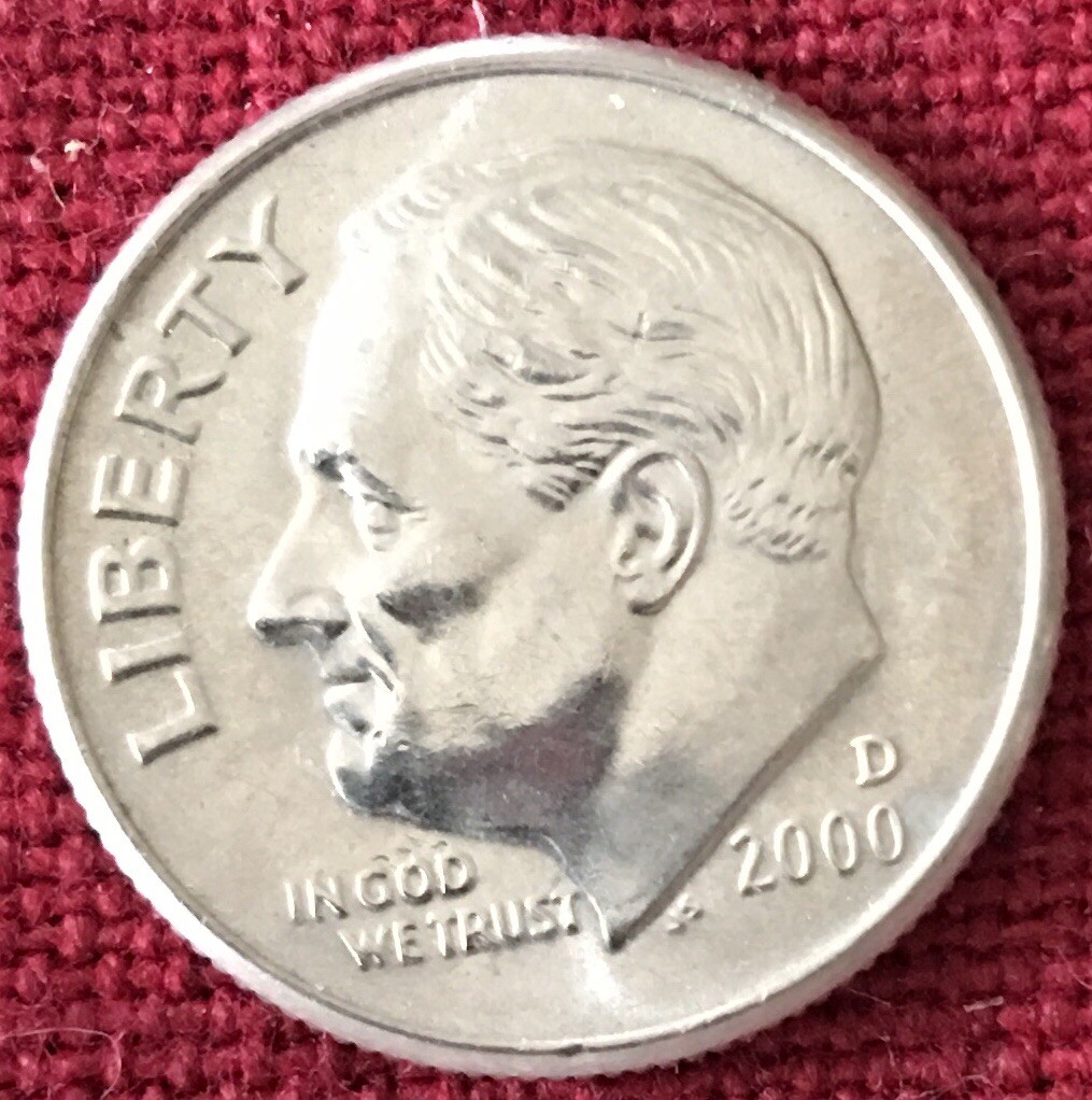 2000 D Roosevelt Dime - BU Raw Collector Higher Grade Album Coin - From OBW