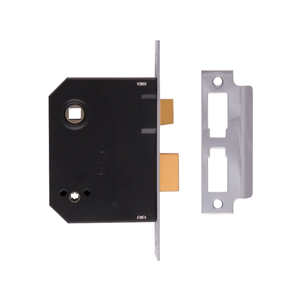 UNION 2294 Mortice Bathroom Lock Polished Brass 76mm 3in Box UNNJ2294PL30