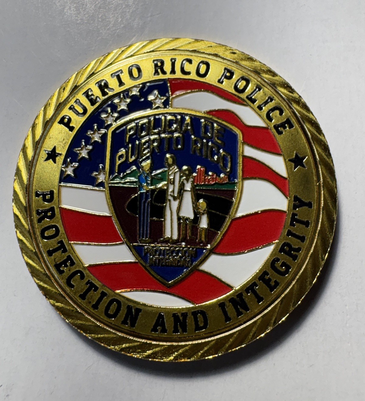 Puerto Rico Police Challenge Coin