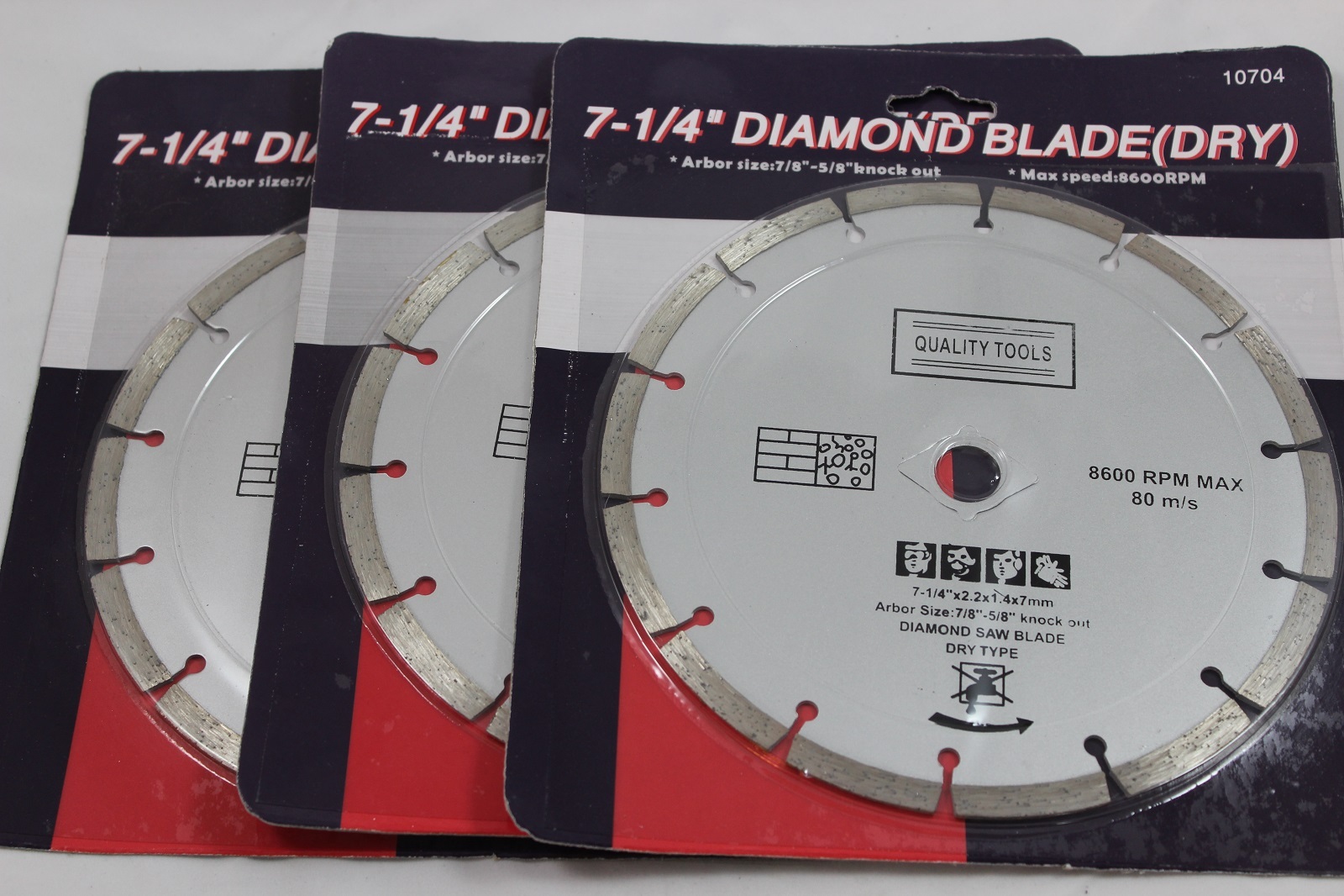 5 SEGMENTED DIAMOND 7-1/4 BLADE FITS BOSCH CIRCULAR SAW CUT CONCRETE PAVER TILE