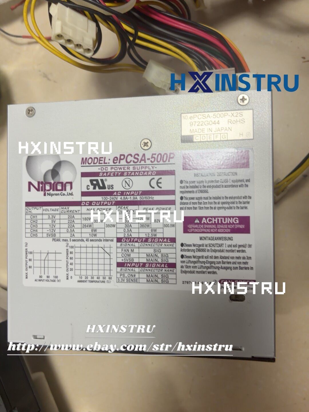 Nipro ePCSA-500P ePCSA-500P-X2S power supply