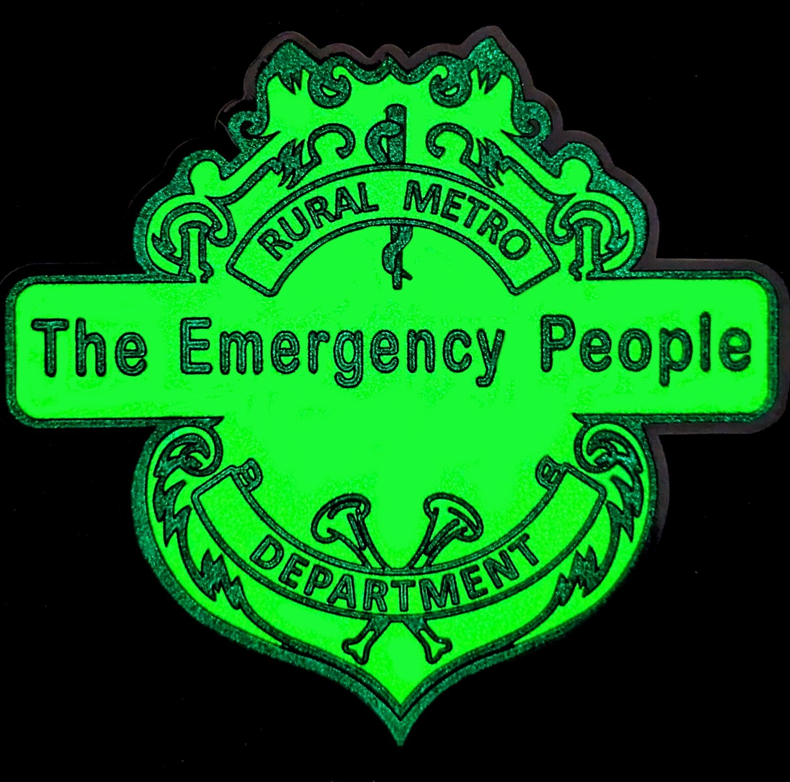 Rural Metro Knox County, Tennessee Challenge Coin - Glows in the dark