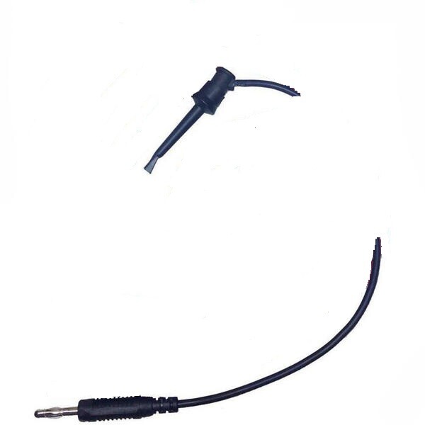 1 PC 4mm Banana Plug to Copper Dual Test Hook Clip Cable Lead Wire 100cm