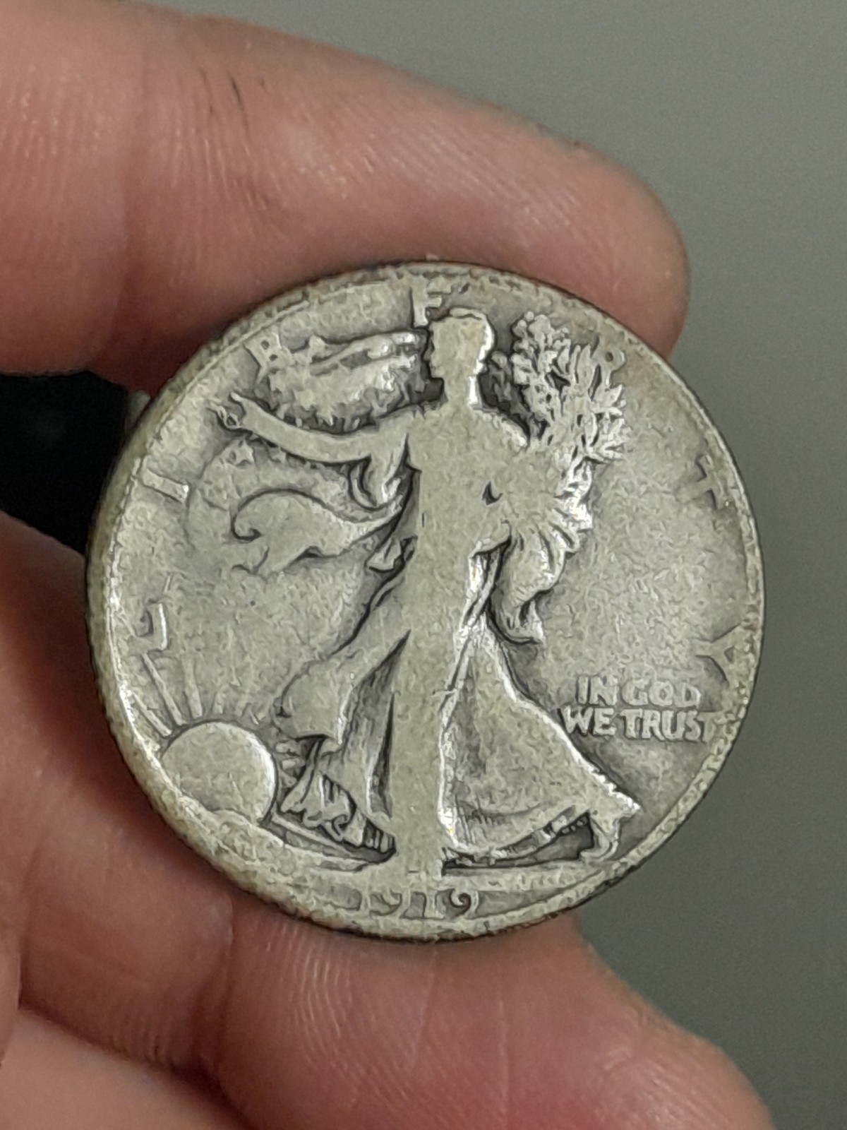 1919- D Walking Liberty Half Dollar #5