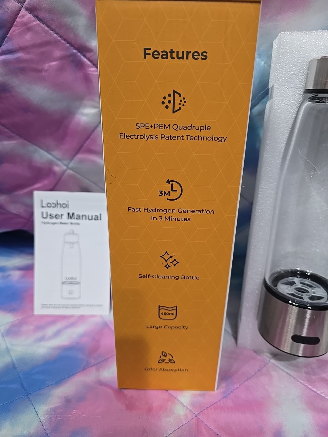 Loohoi Hydrogen Water Bottle New
