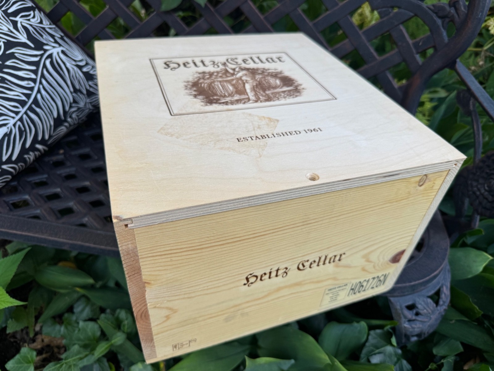 Heitz Cellars Lot C-91 wine crate, box only