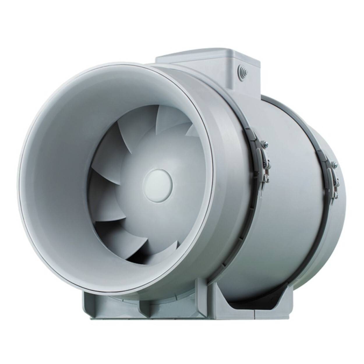 VENTS 315 mm Exhaust Fan Duct Fan w/ Timer Run-On Grey 230 V 2001-4500 m3/h