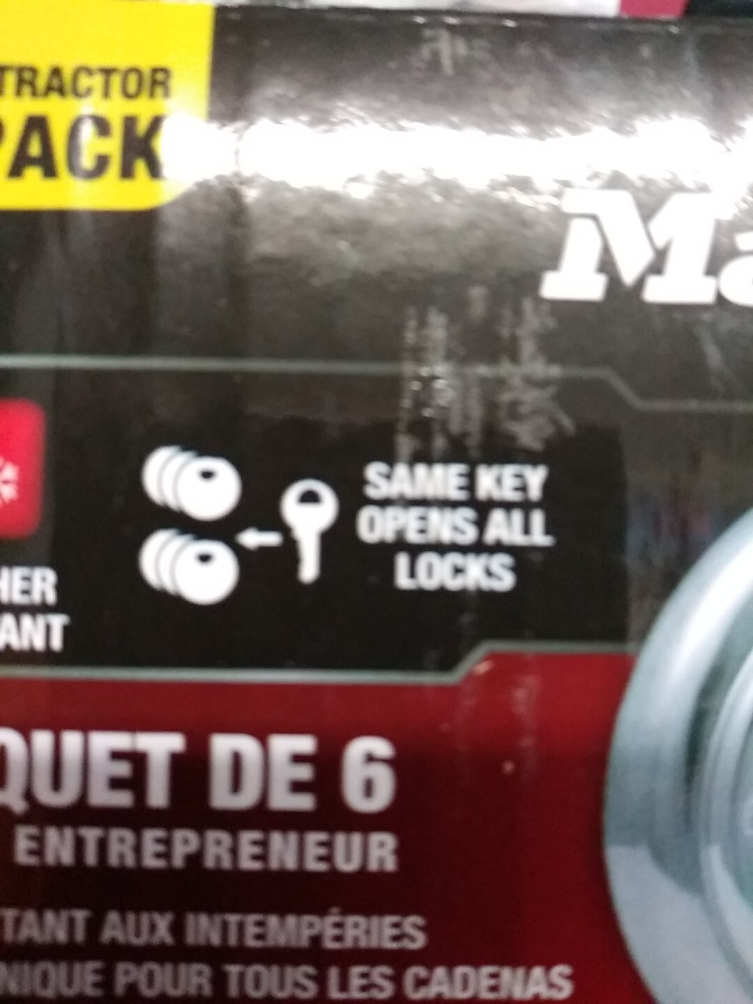Master Lock Contracter 6 Pack Seocurity Padlockock 40kaccp6
