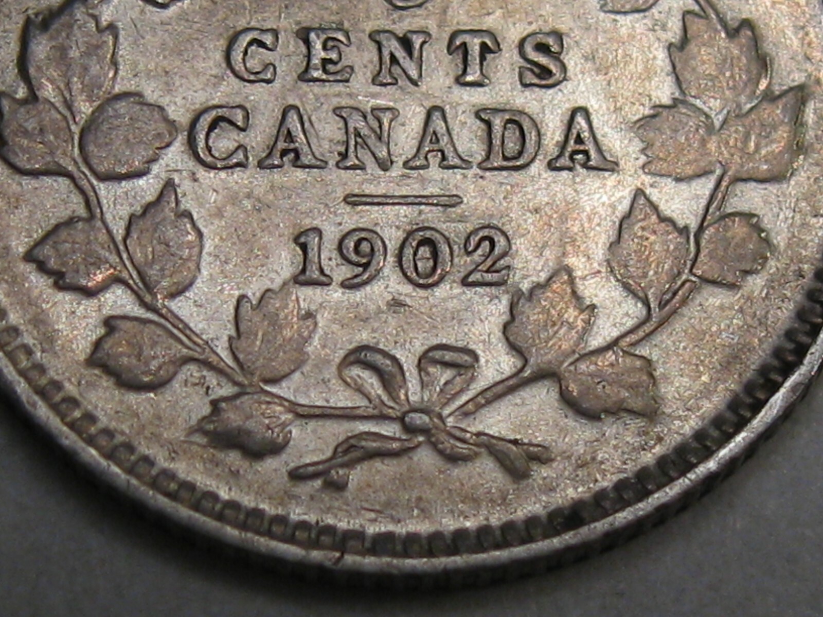 AU 1902 Silver 5¢ Cent CANADA Edward VII. #16