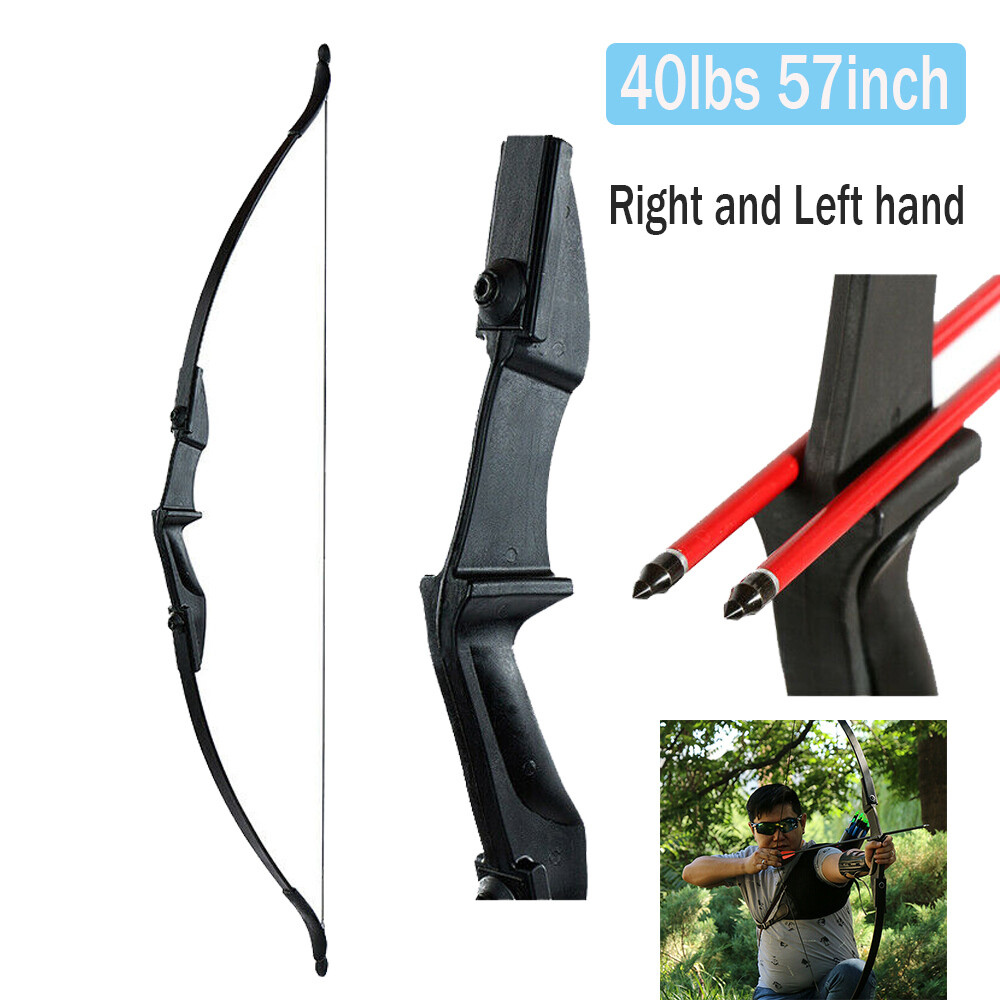 57 inch 40lbs Ambidextrous Takedown Recurve Bow Archery Right Left Hand Hunting