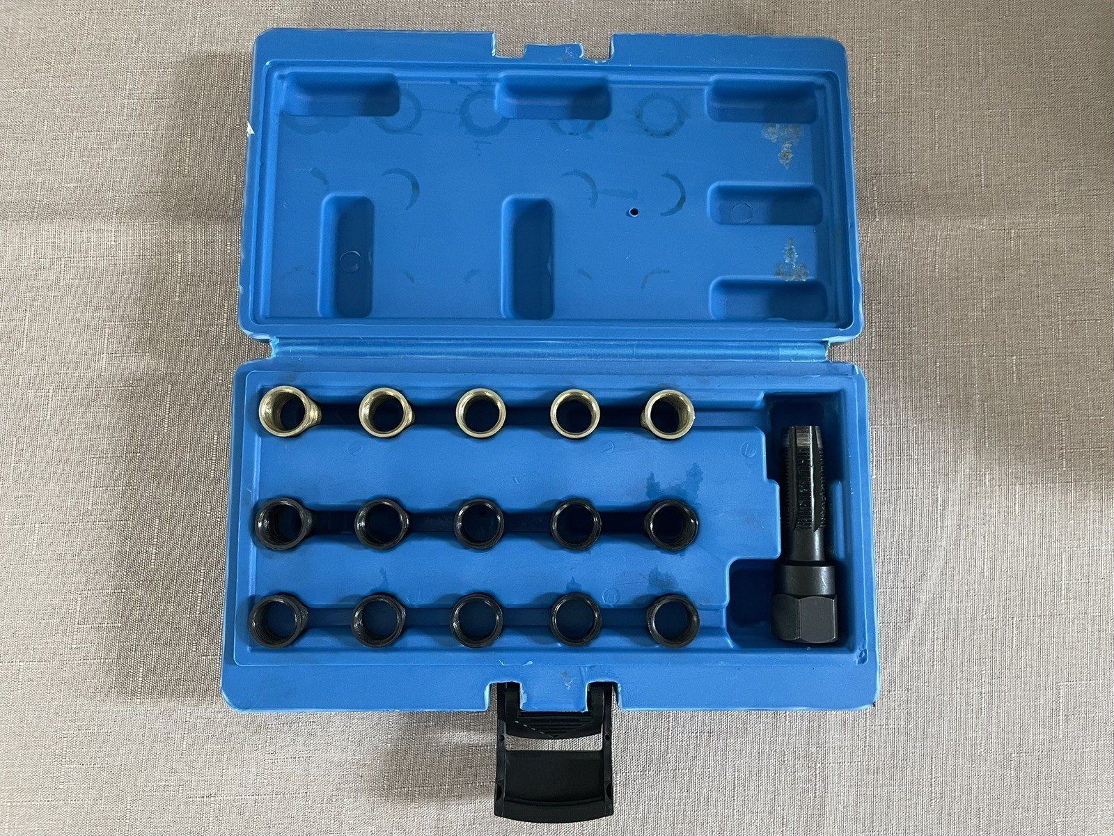 16pc Spark Plug Thread Repair Rethreading Tool Kit Threaded Coil Insert M14x1.25