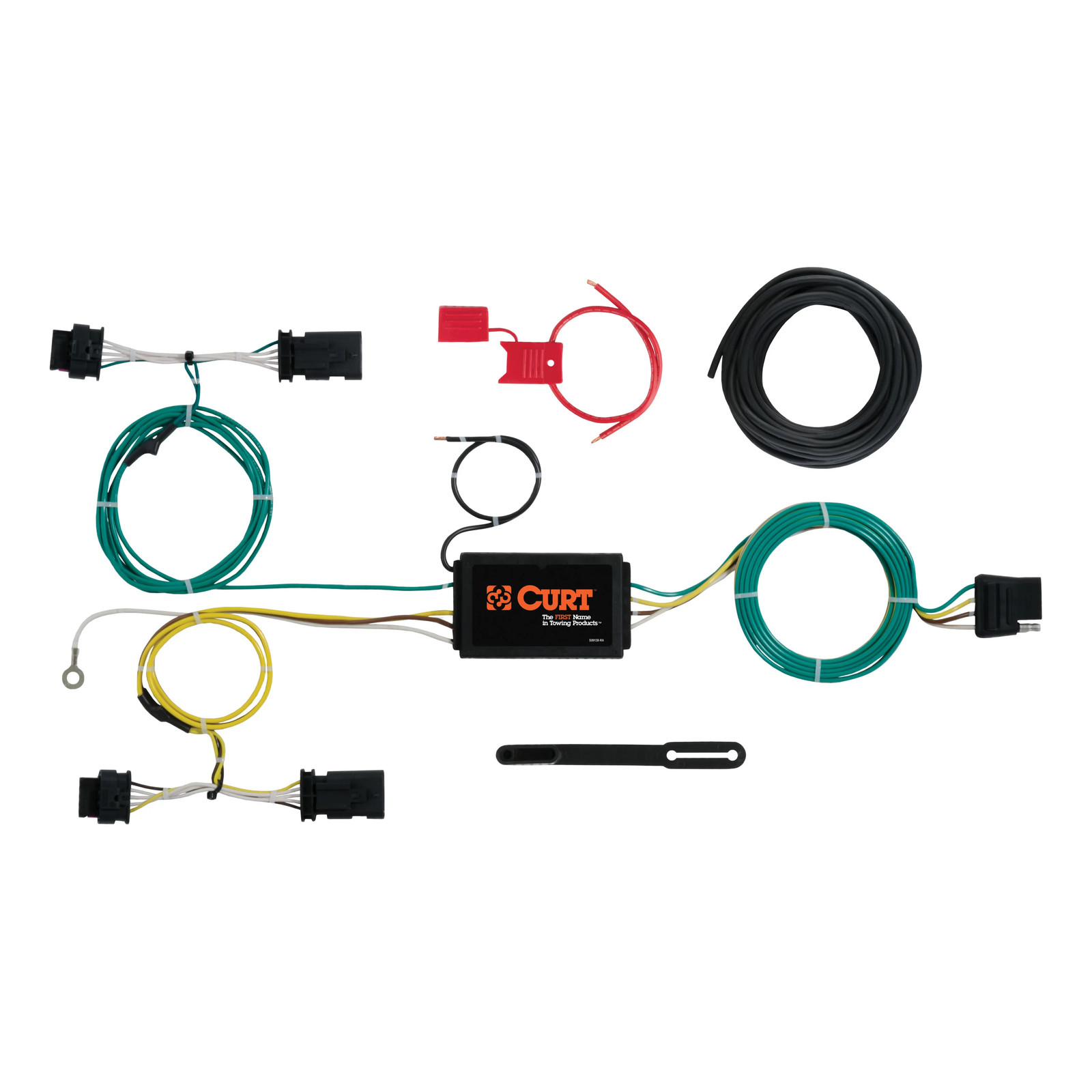 Trailer Wiring Harness Towing Lights CURT Plug & Play For 2015-23 Jeep Renegade