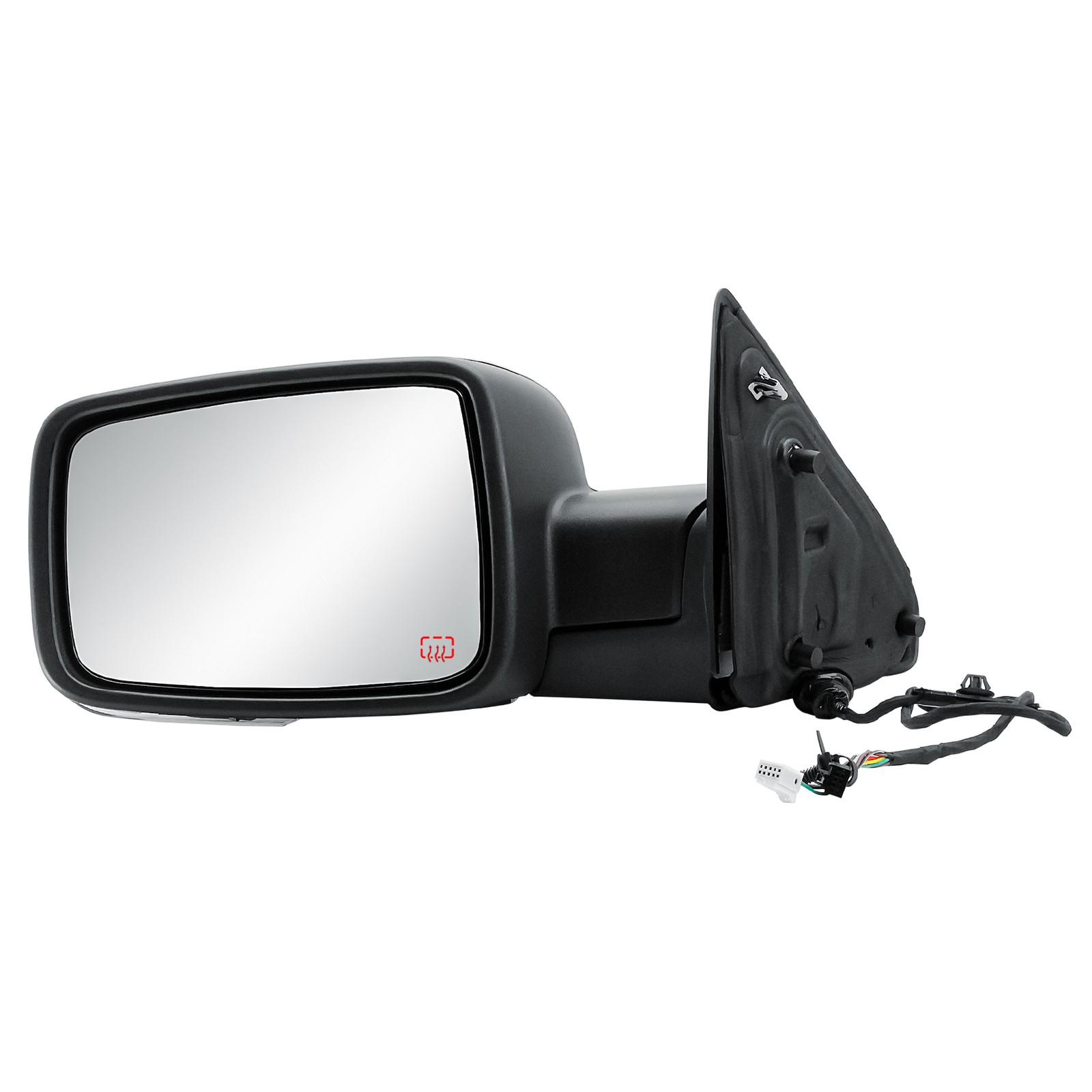 Left Side Mirror Black Cover And Signal Light Power Folding For 13-19 RAM 1500