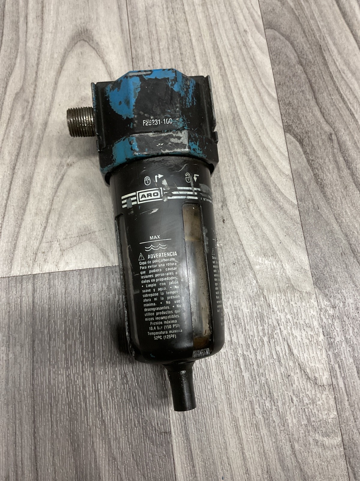 ARO F25231-100 Airline Filter 3/8"Ports 150PSI (10.4bar) USED #4015C146PR4SI