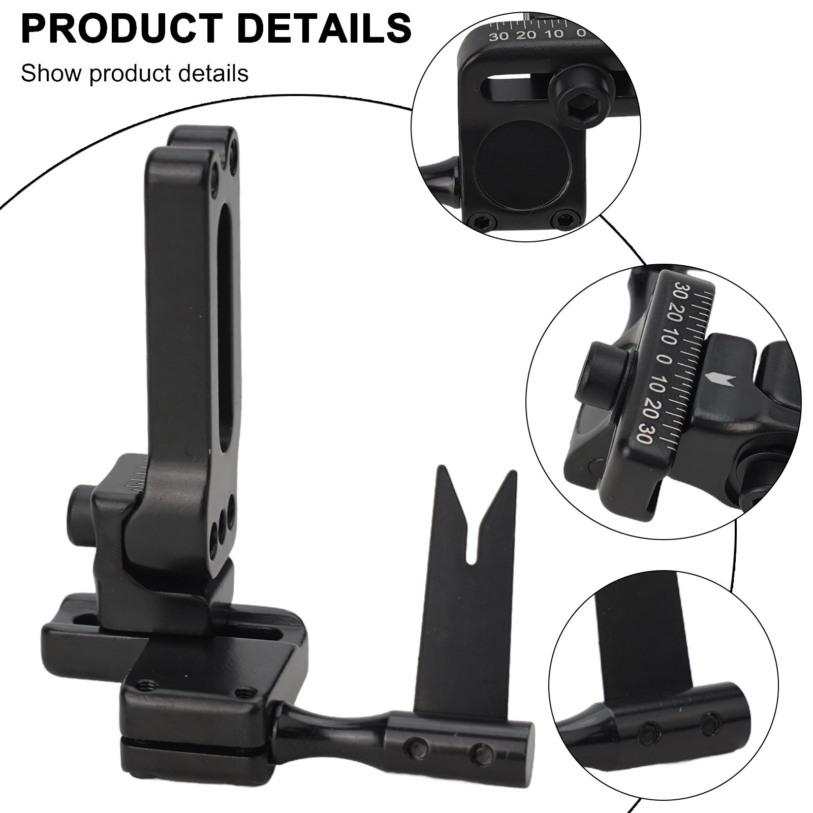 High quality steel plate arrow rest with clear scale for precise adjustments