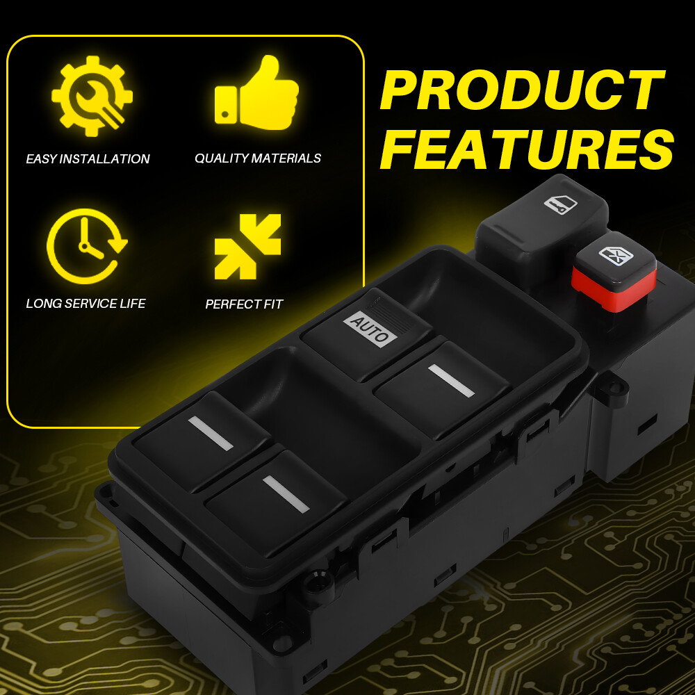 For 2005-2010 Honda Odyssey Driver Power Master Window Control Door Lock Switch