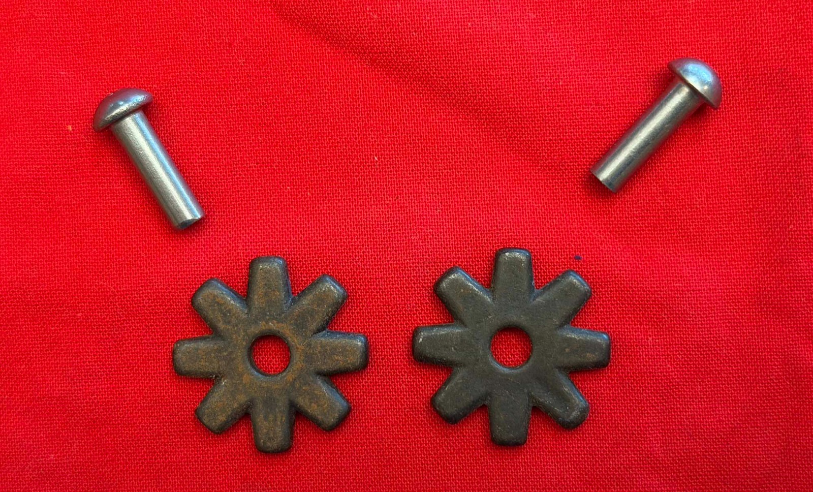 OLD STOCK 1" 8-Point Blunt  COWBOY VAQUERO SPUR ROWELS & Pins