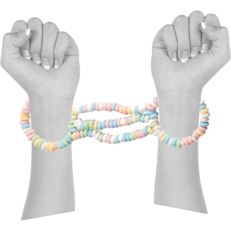 Hott Products Candy Cuffs Edible Restraints Adult 1.59 Oz Hp-Htp-Sf50S