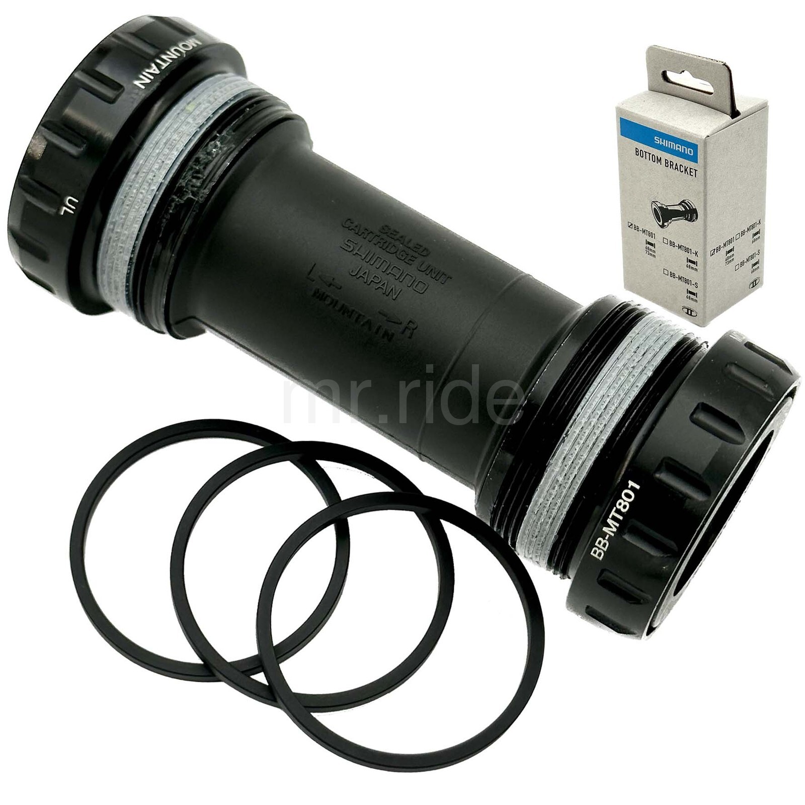 SHIMANO DEORE XT BB-MT801 Bike BB Threaded Bottom Bracket 68/73mm shell width