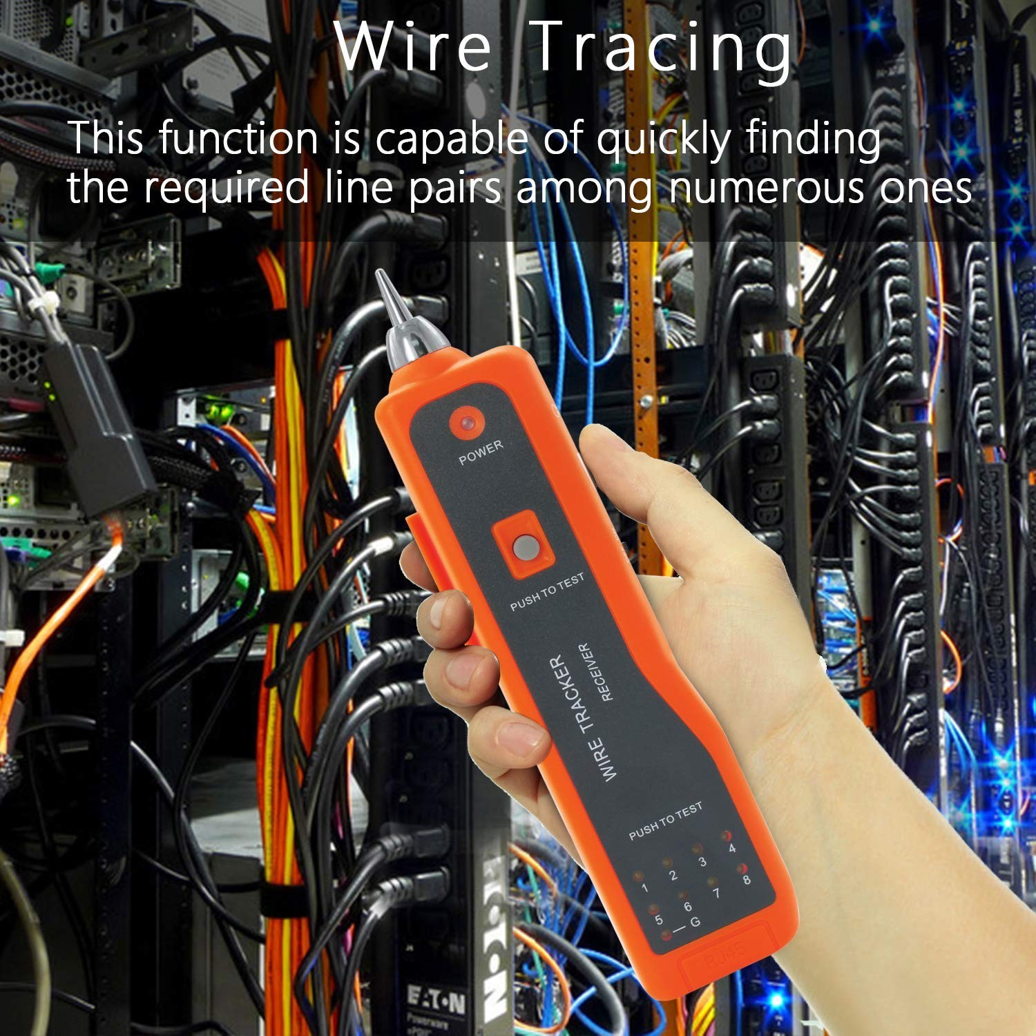 Wire Tester RJ45 RJ11 Cable Tracker Line Finder Multifunction Wire Tracker Et...