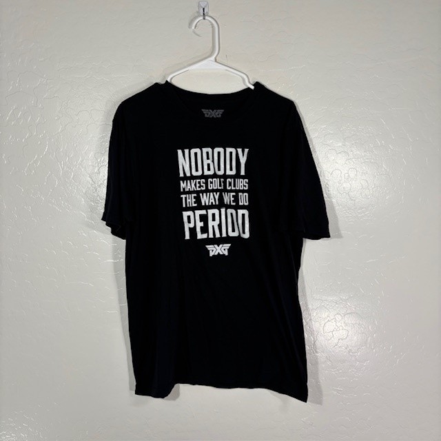 PXG Shirt Mens Large Golf Nobody Makes Clubs Like Us Period Tee T-Shirt USA