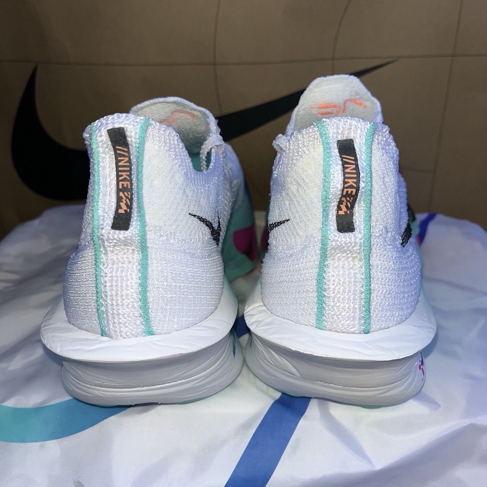 NEW Nike Air Zoom Alphafly Next% 3 White Turquoise NBY FD8311-104 Men Size 7.5