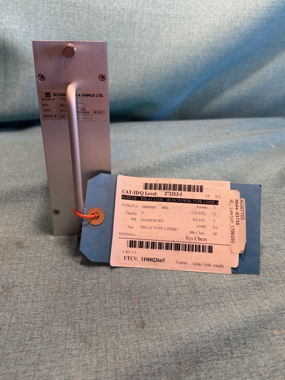 Blenkhorn and Sawle Type 1-DS2E Relay
