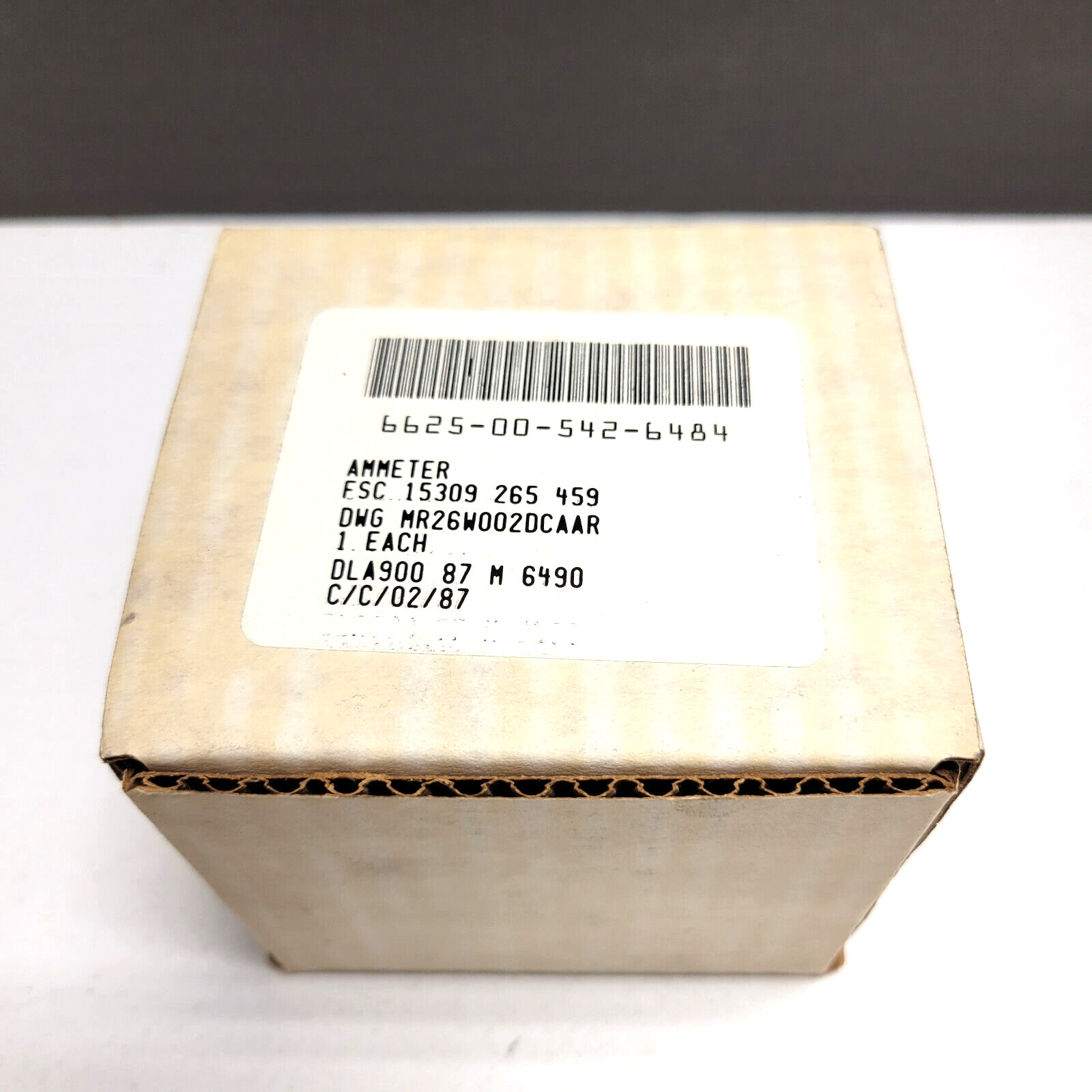 6625-00-542-6484 Ammeter mr26w002dcaar  6625005426484