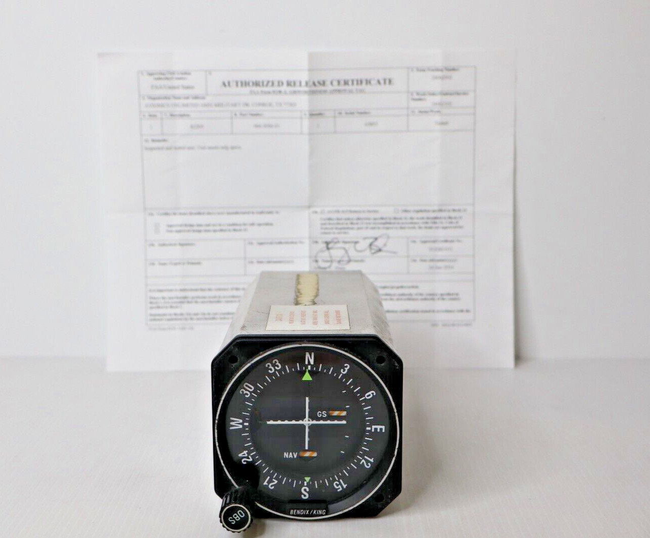 Bendix King KI 209 VOR/LOC & G/S Indicator 066-3056-01 with FAA 8130-3 Form