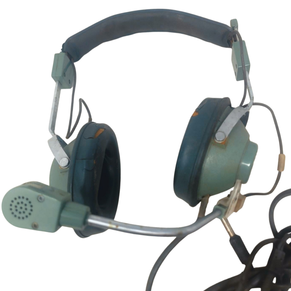 Wollensak 3M A-0529 Vintage Aviation Headset Dual Plug