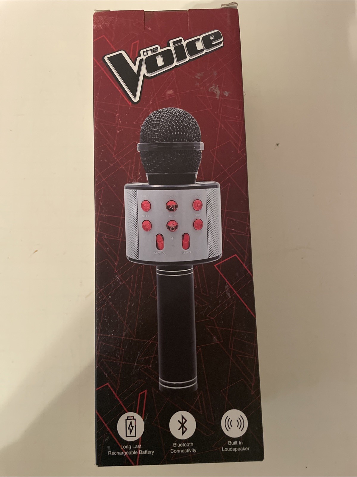 The Voice Bluetooth Microphone w/Built-In Loudspeaker, Rechargeable Battery