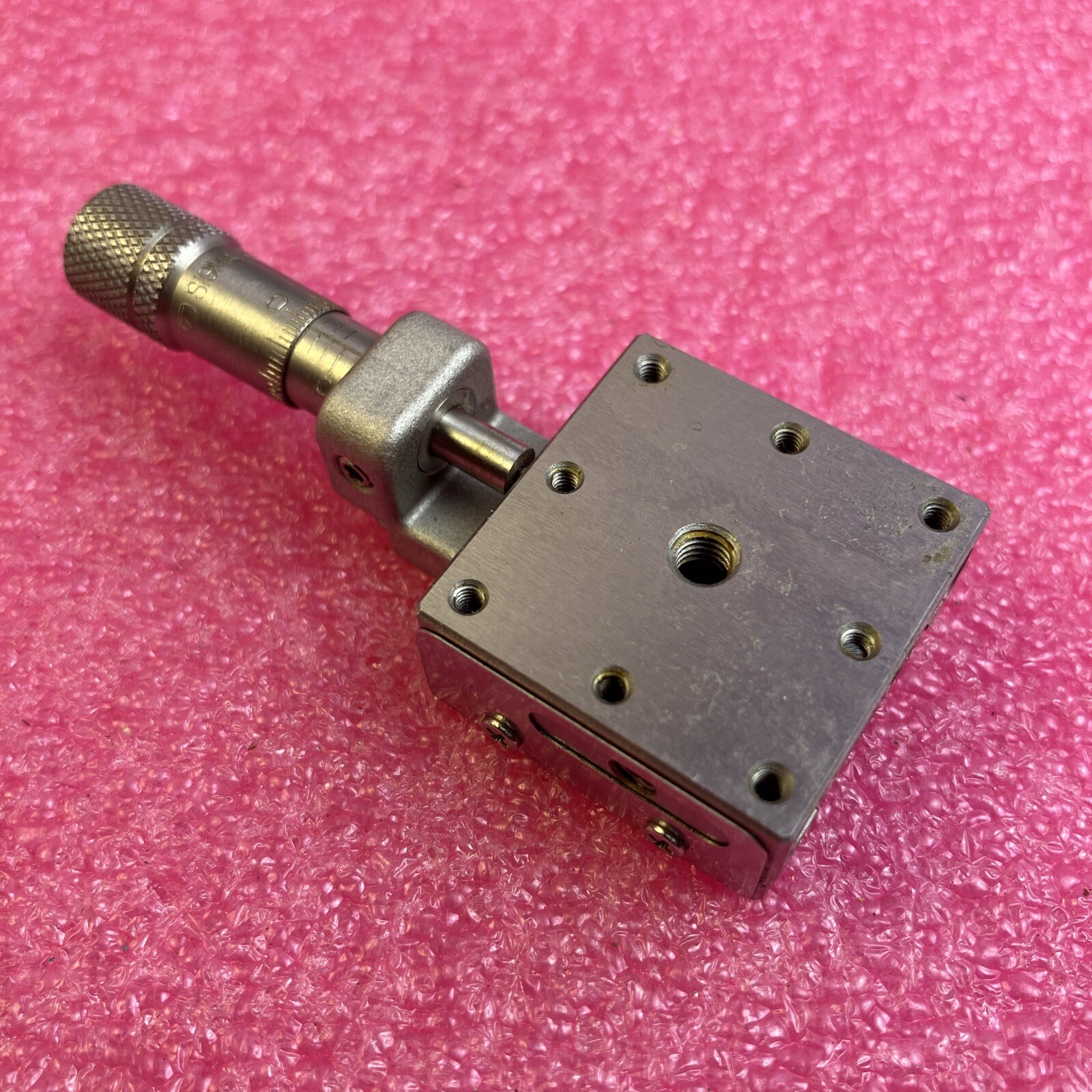 Sigma Koki OptoSigma TSDH-251C 25mm Stainless Manual X-Axis Stage Micrometer