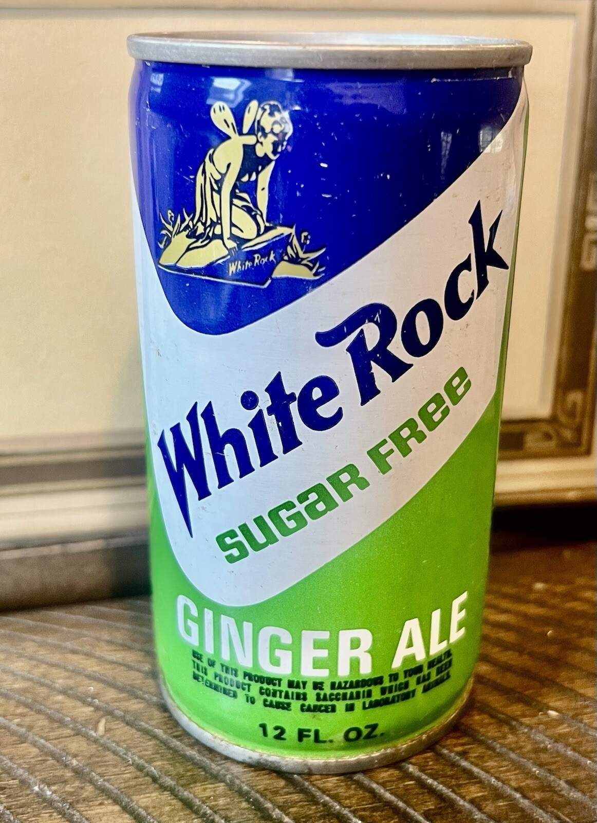 Sealed Vintage White Rock Diet Ginger ale Can