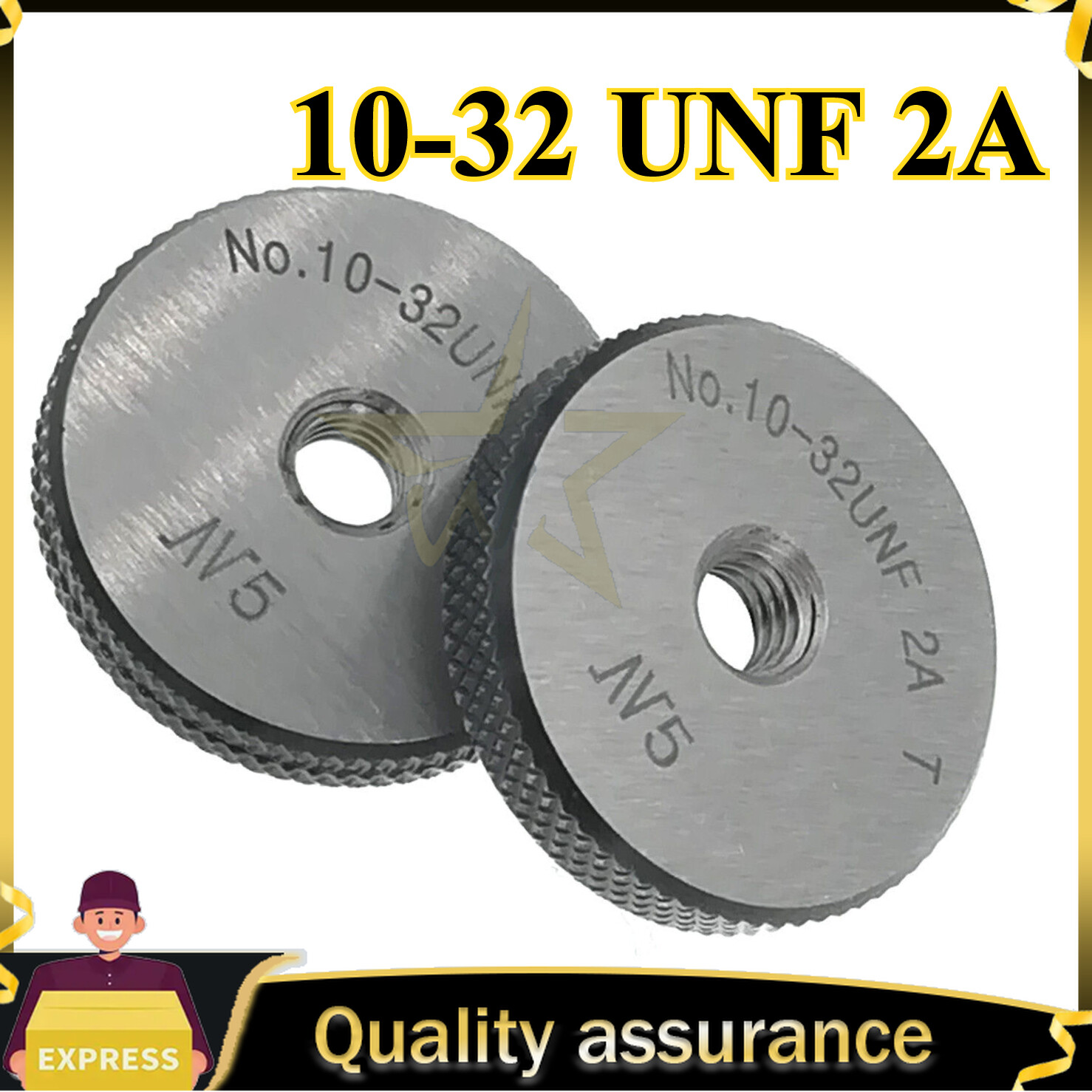 10-32 UNF 2A Thread Ring Gage Thread Ring Gauge GO NOGO #10-32 UN Ring Gage