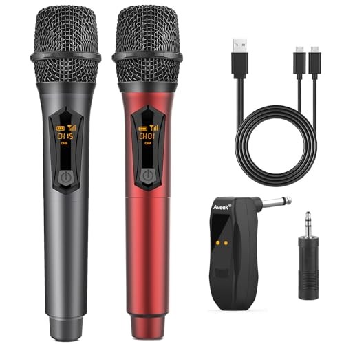 Wireless Microphone for Karaoke, Rechargeable Karaoke Microphone(Work 10hs),
