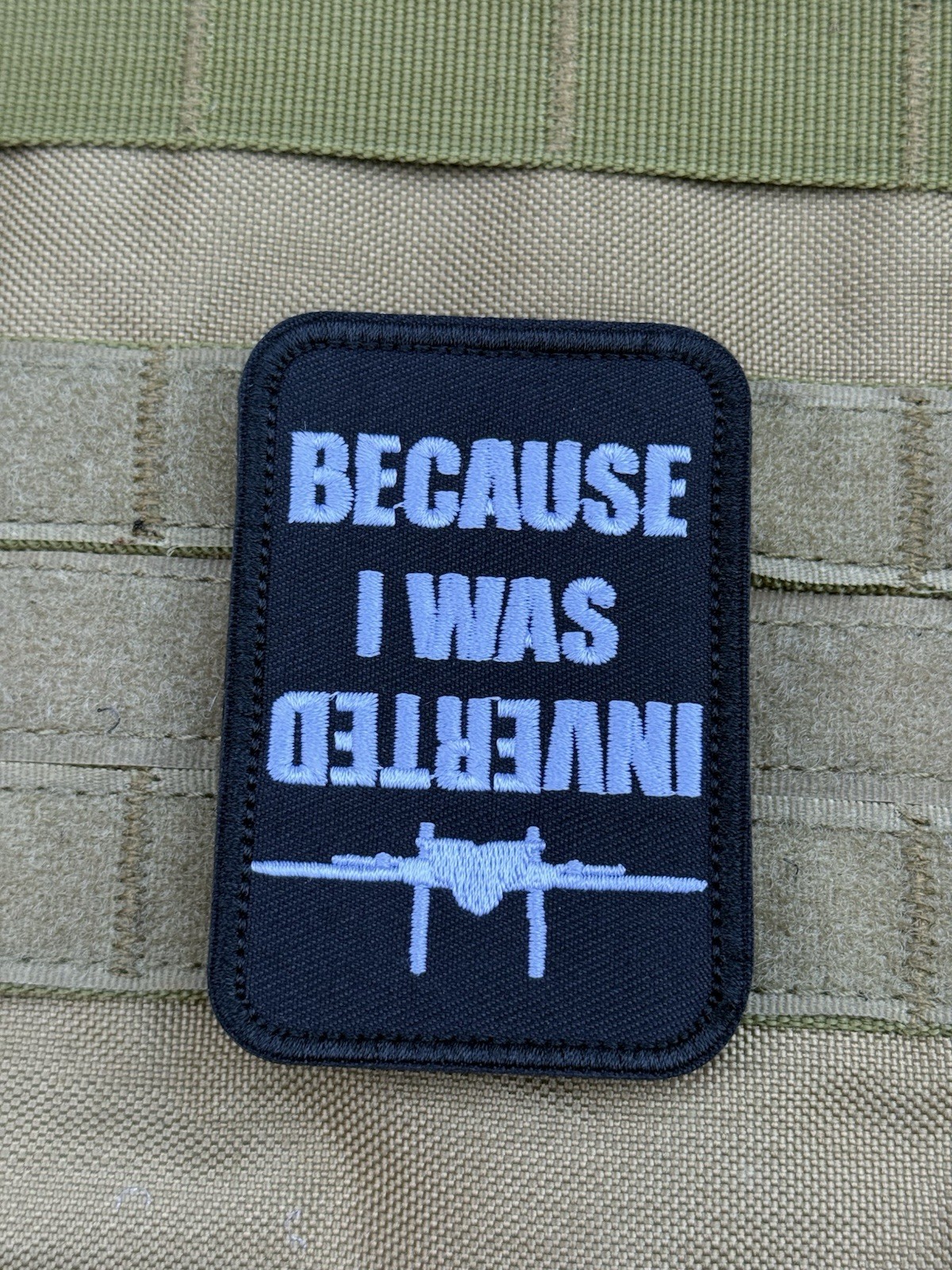 Topgun Inverted Funny Quote Maverick Goose US Navy Squadron Patch Hook Loop
