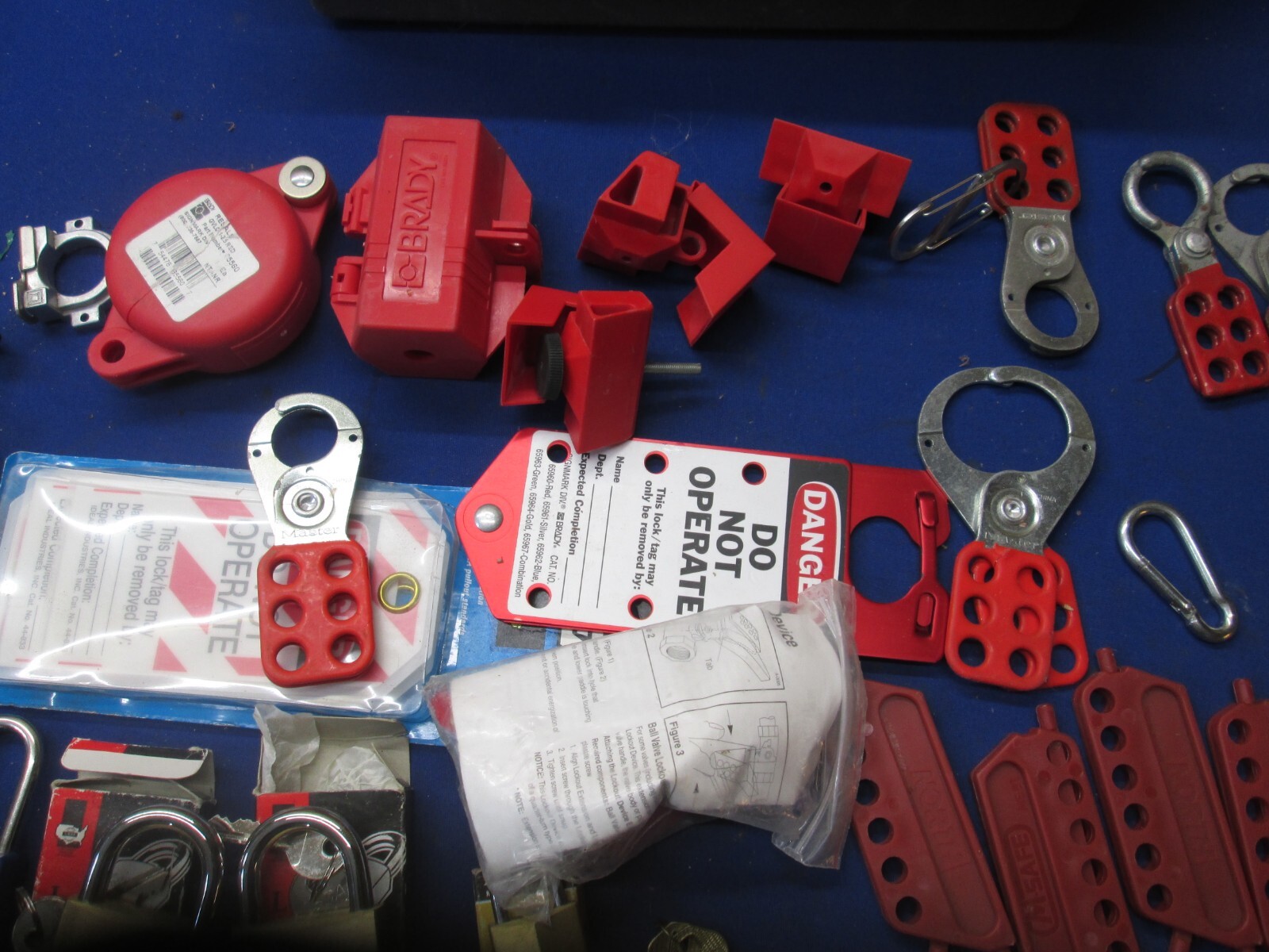 Lockout Tagout Padlocks Hasps assorted large lot
