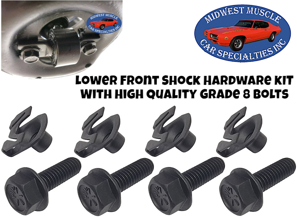 55-07 GM Front Shock Lower A Arm Mounting Bolts & Special U Nuts Hardware 8pc CM