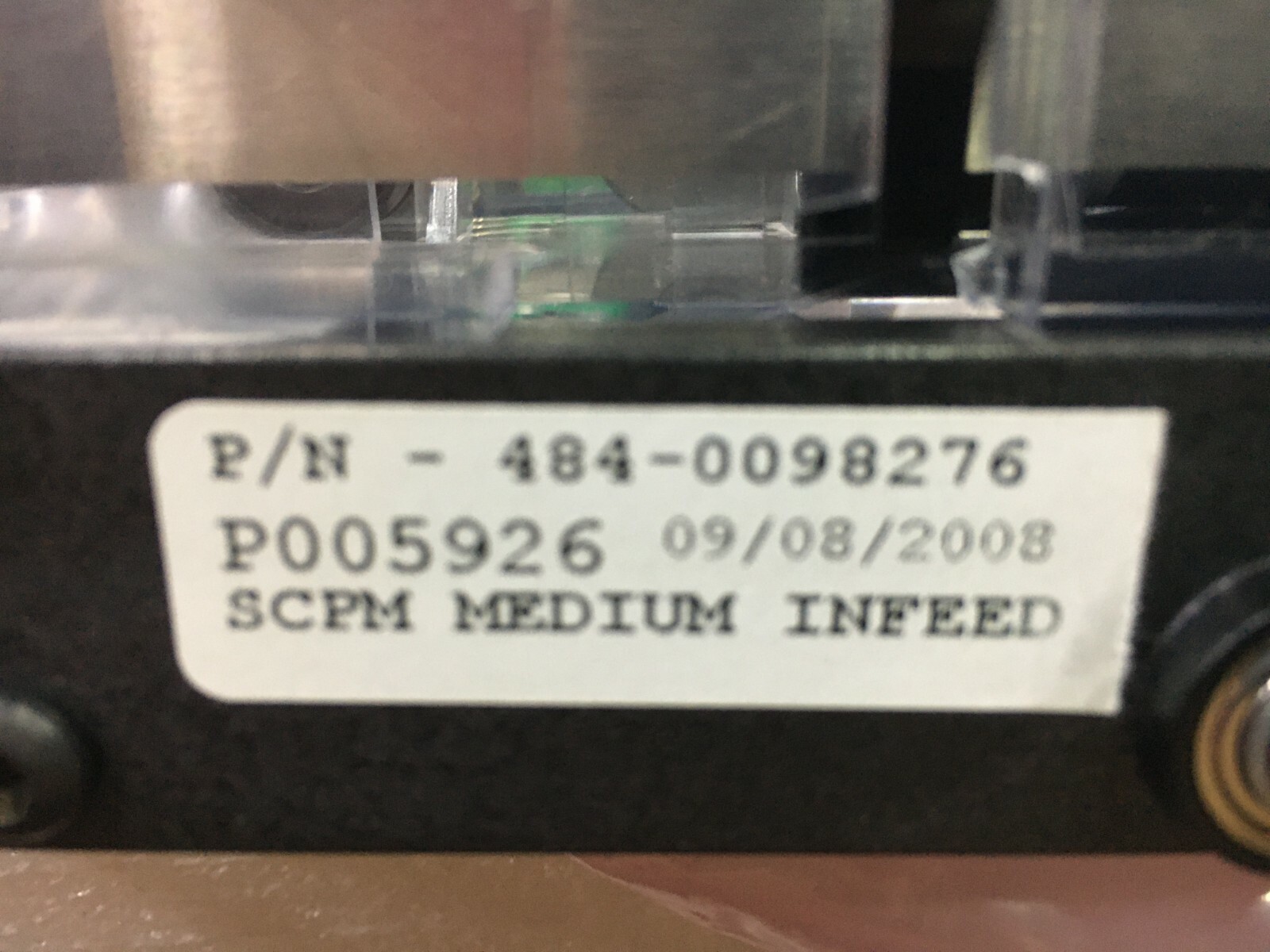 *NEW* NCR ATM SCPM Medium Infeed p/n 484-0098276