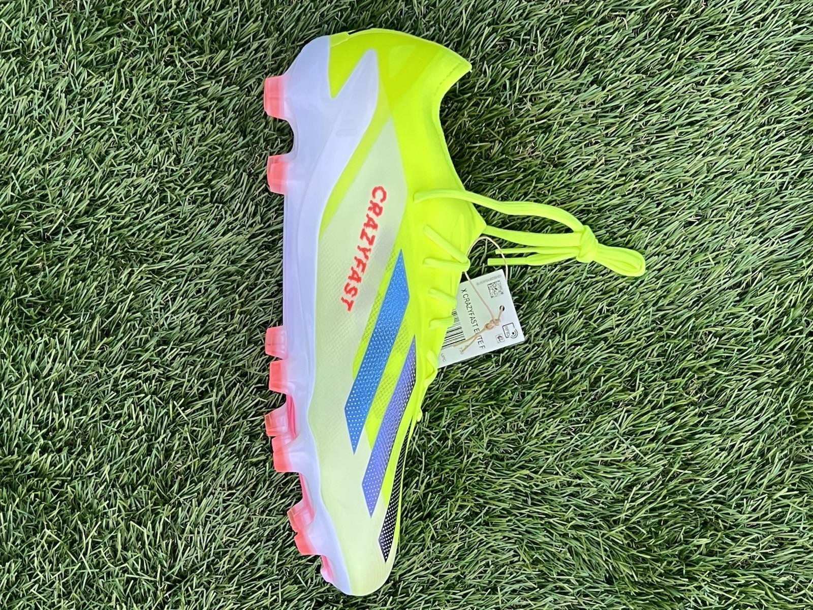 IE2376 Men’s 7 adidas X Crazyfast Elite FG Soccer Cleats - 'Solar Energy Pack'