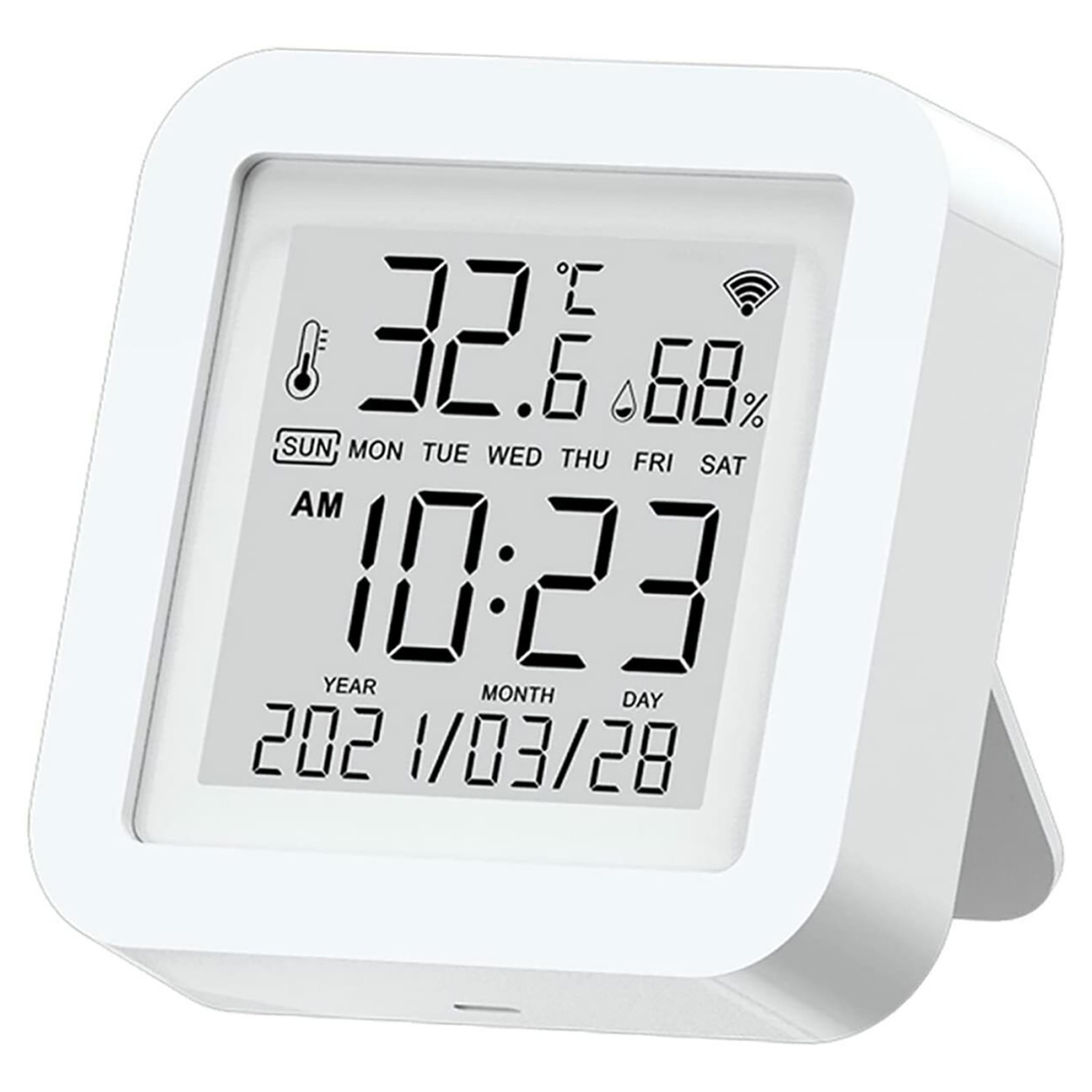 Smart Thermometer Hygrometer Wi-Fi LCD Temperature Humidity Sensor Home Digital