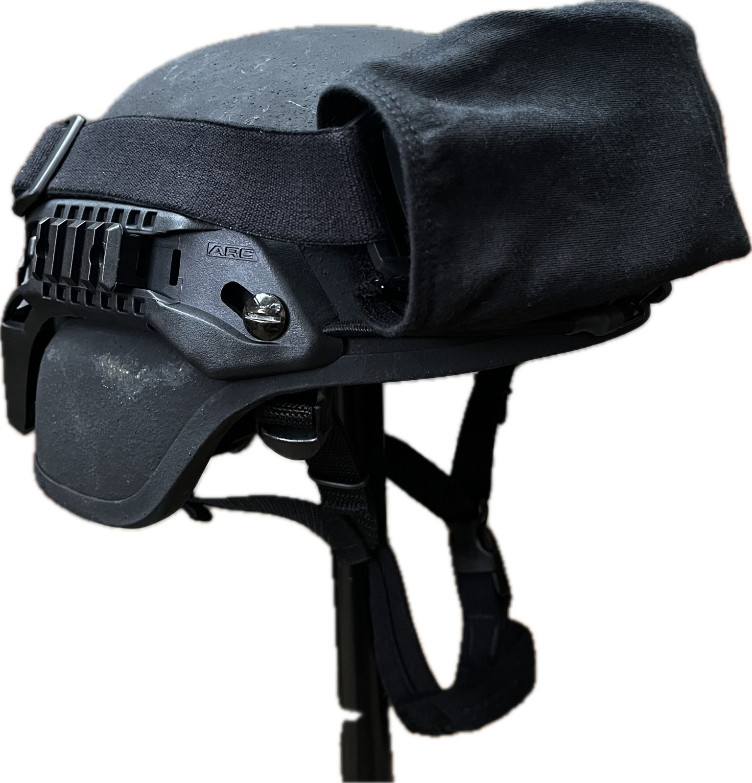SWAT Protech Tactical Black ACH Ballistic Military Advanced Combat Helmet Large