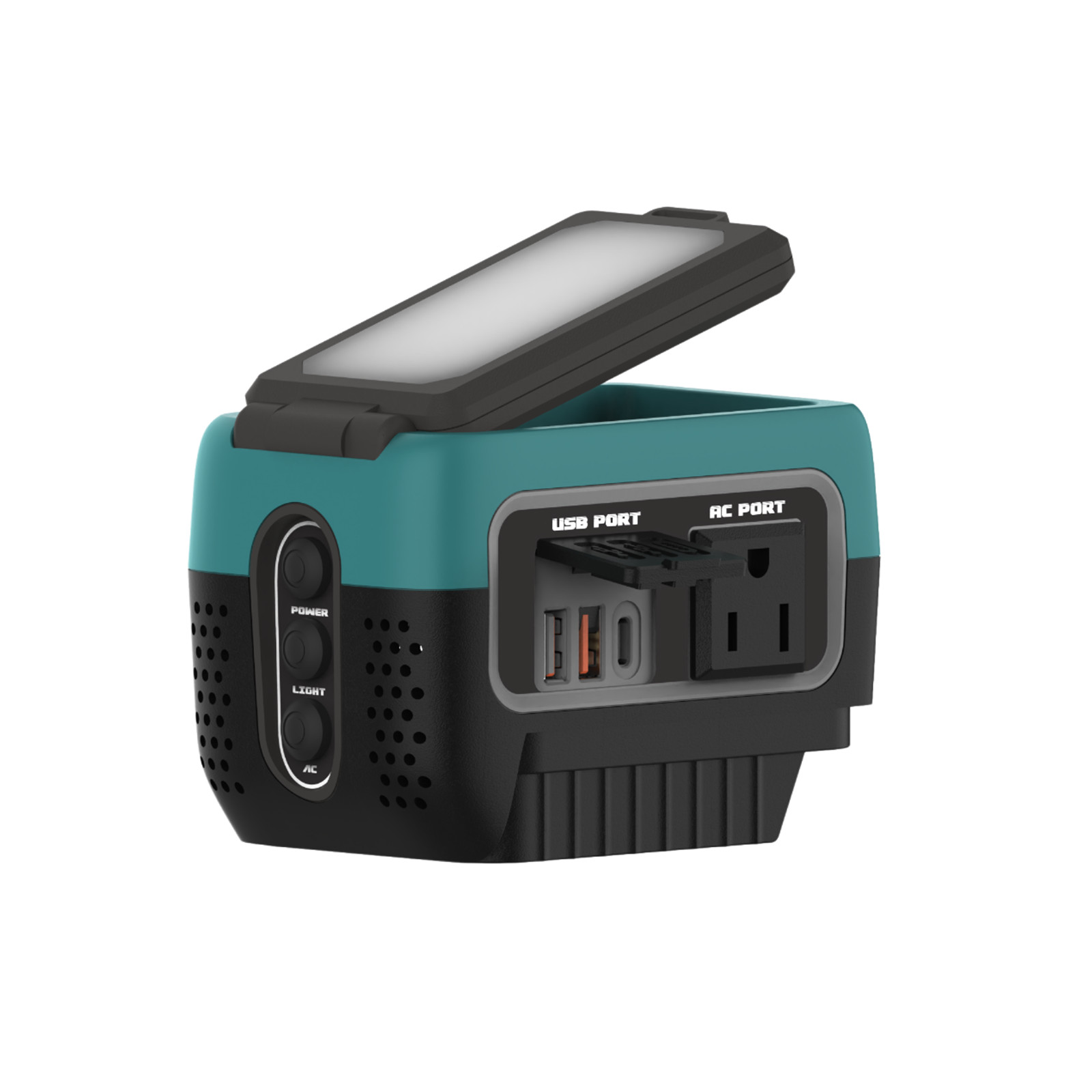 240W Inverter Pure Sine Wave for Makita 18V Battery AC 120V Outlet USB-C Camping