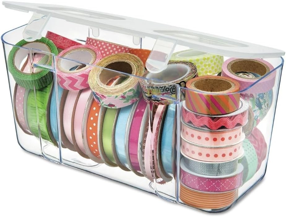 Modern Medium Clear Caddy Organizer - Portable with Water-Resistant Features